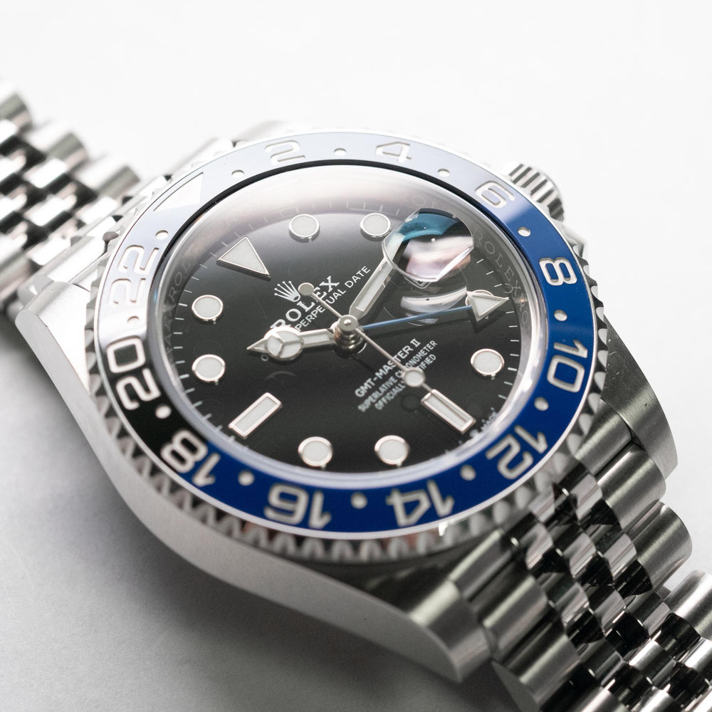 Rolex GMT Master II Batgirl SS 126710BLNR B&P