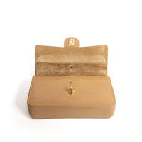 Chanel Beige Caviar Crossbody Bag Suede inside