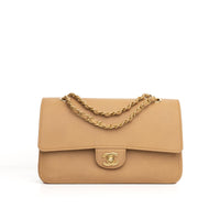 Chanel Beige Caviar Crossbody Bag Suede inside