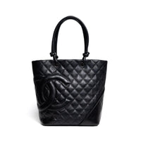 Chanel Black Quilted Cambon Leather Handbag