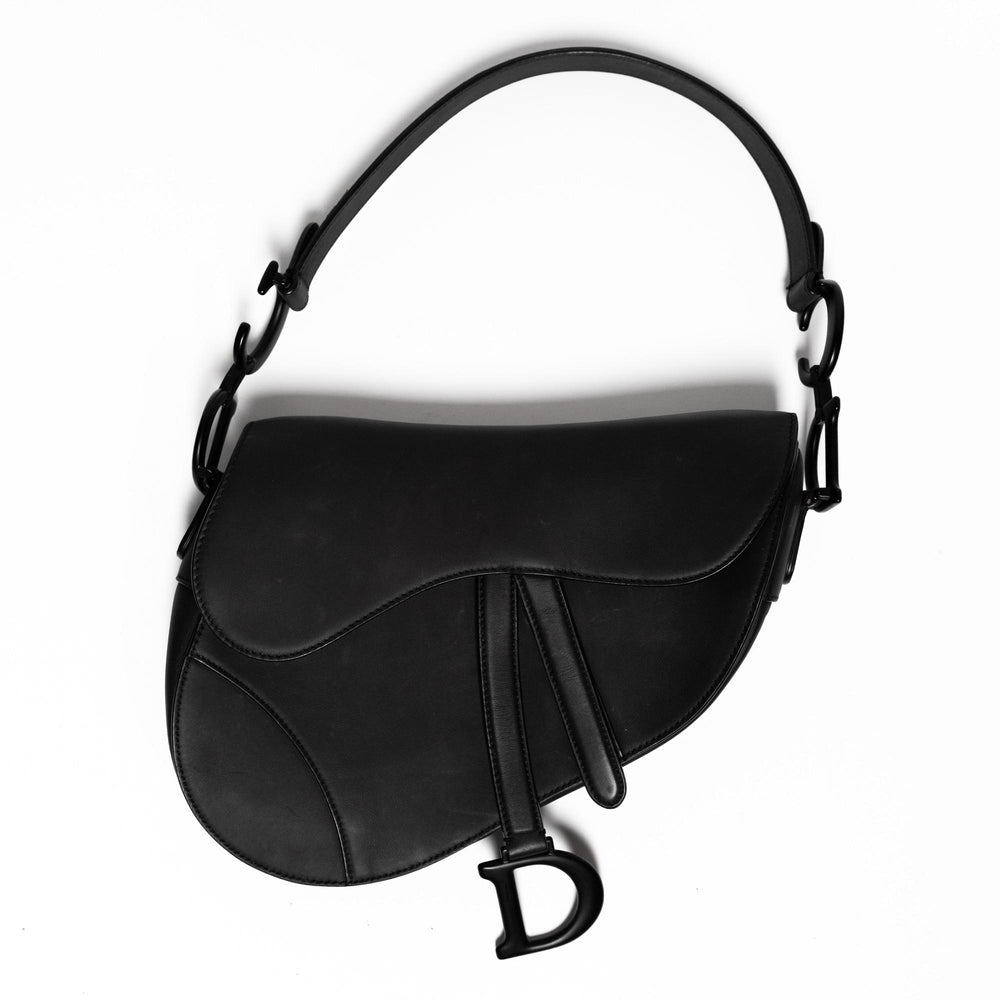 Christian Dior Saddle Bag Matte Black