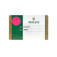 Rolex Day-Date 40mm 18ky 228238 card