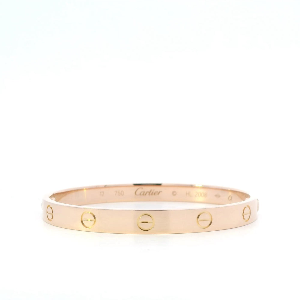 Cartier Love Bracelet 18kr Sz 17