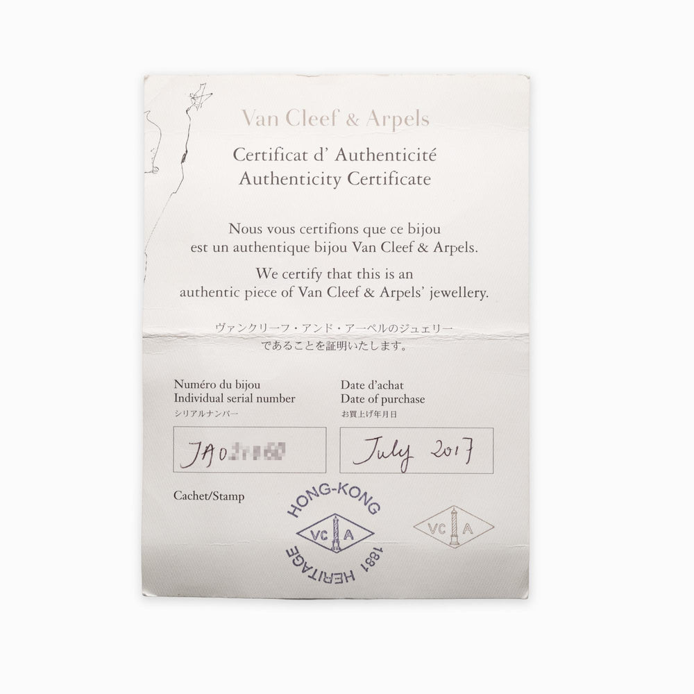 VCA 5 motif Alhambra Malachite Bracelet 18ky