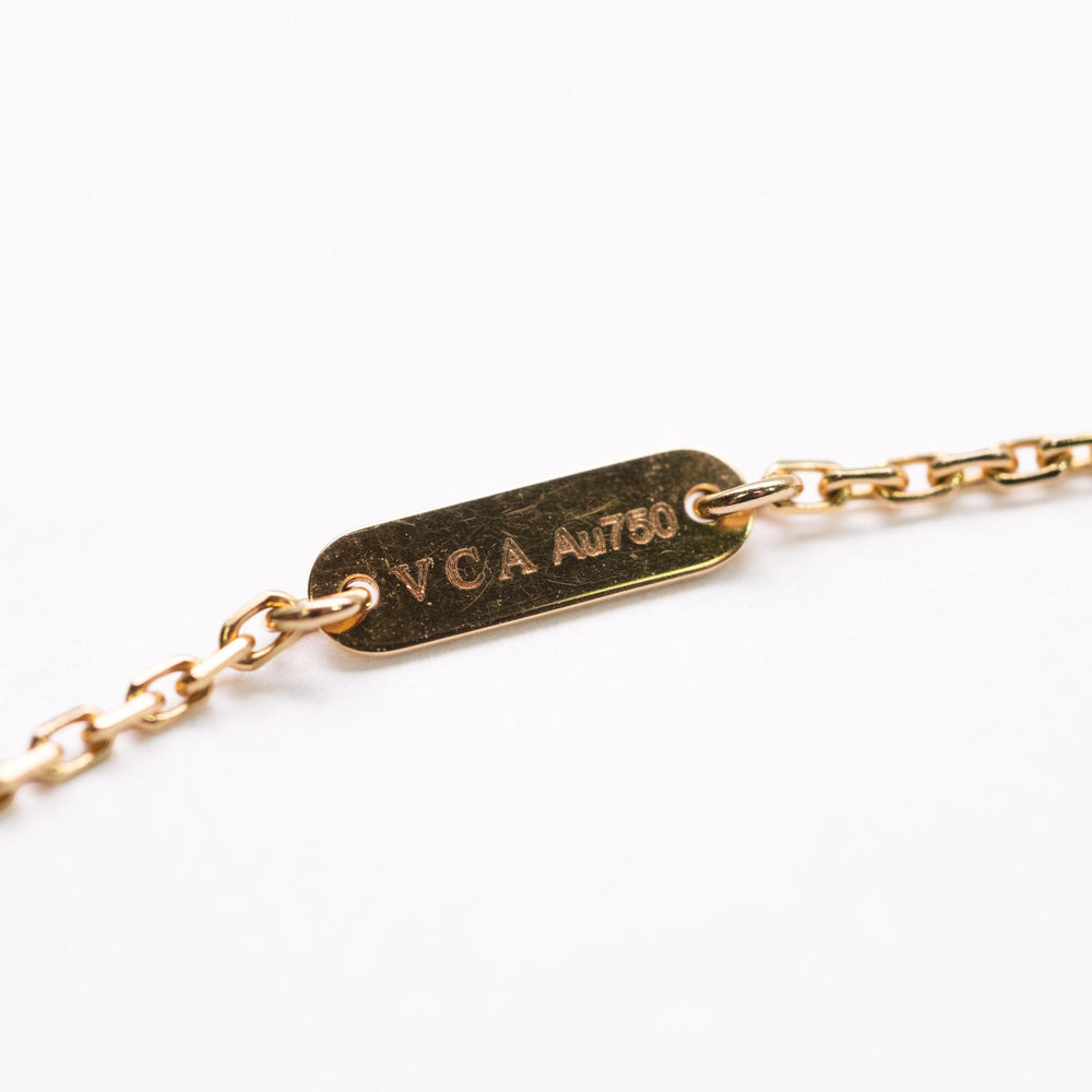 Van Cleef & Arpels 18k YG 1-Motif Alhambra Necklace
