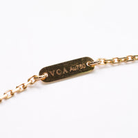 Van Cleef & Arpels 18k YG 1-Motif Alhambra Necklace
