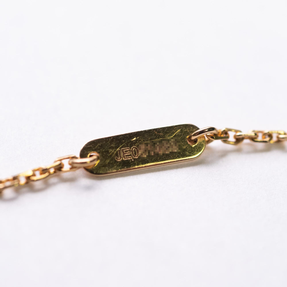 Van Cleef & Arpels 18k YG 1-Motif Alhambra Necklace