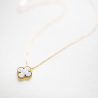 Van Cleef & Arpels 18k 1-Motif MOP Alhambra Necklace
