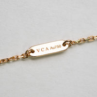 Van Cleef & Arpels 18k 1-Motif MOP Alhambra Necklace