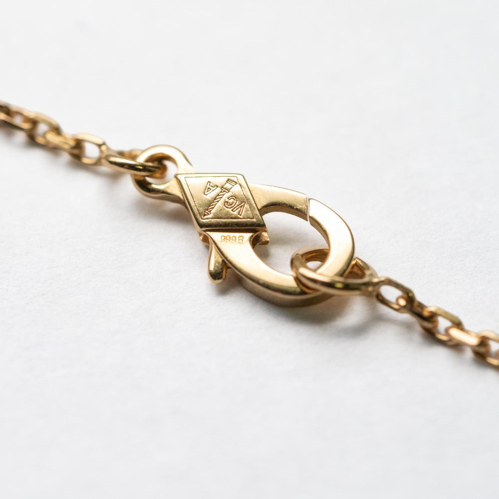 Van Cleef & Arpels 18ky 1-Motif MOP Necklace