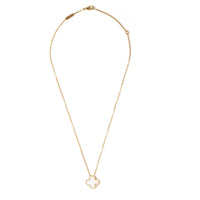 Van Cleef & Arpels 18ky 1-Motif MOP Necklace