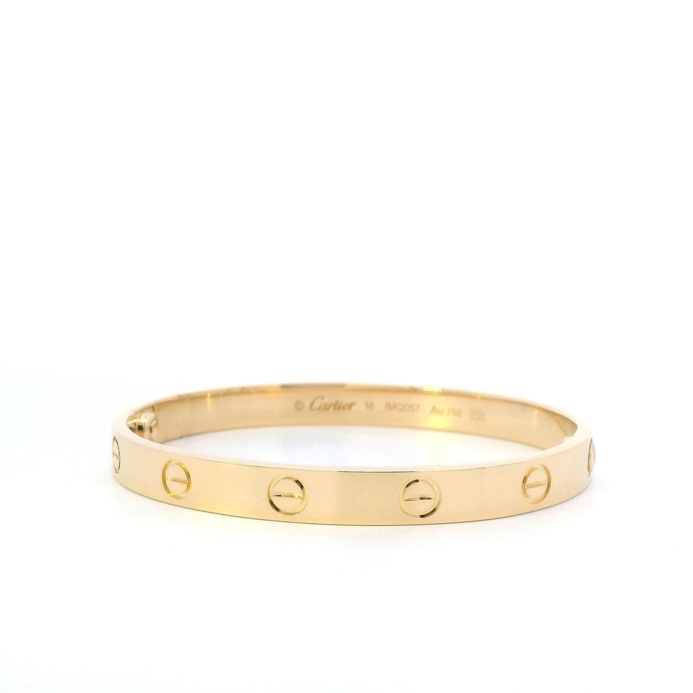 Cartier Love Bracelet 18ky Size 16