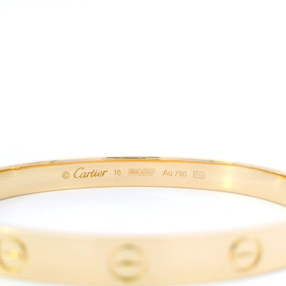 Cartier Love Bracelet 18ky Size 16
