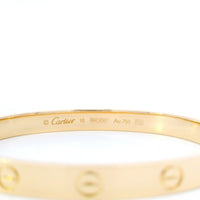 Cartier Love Bracelet 18ky Size 16