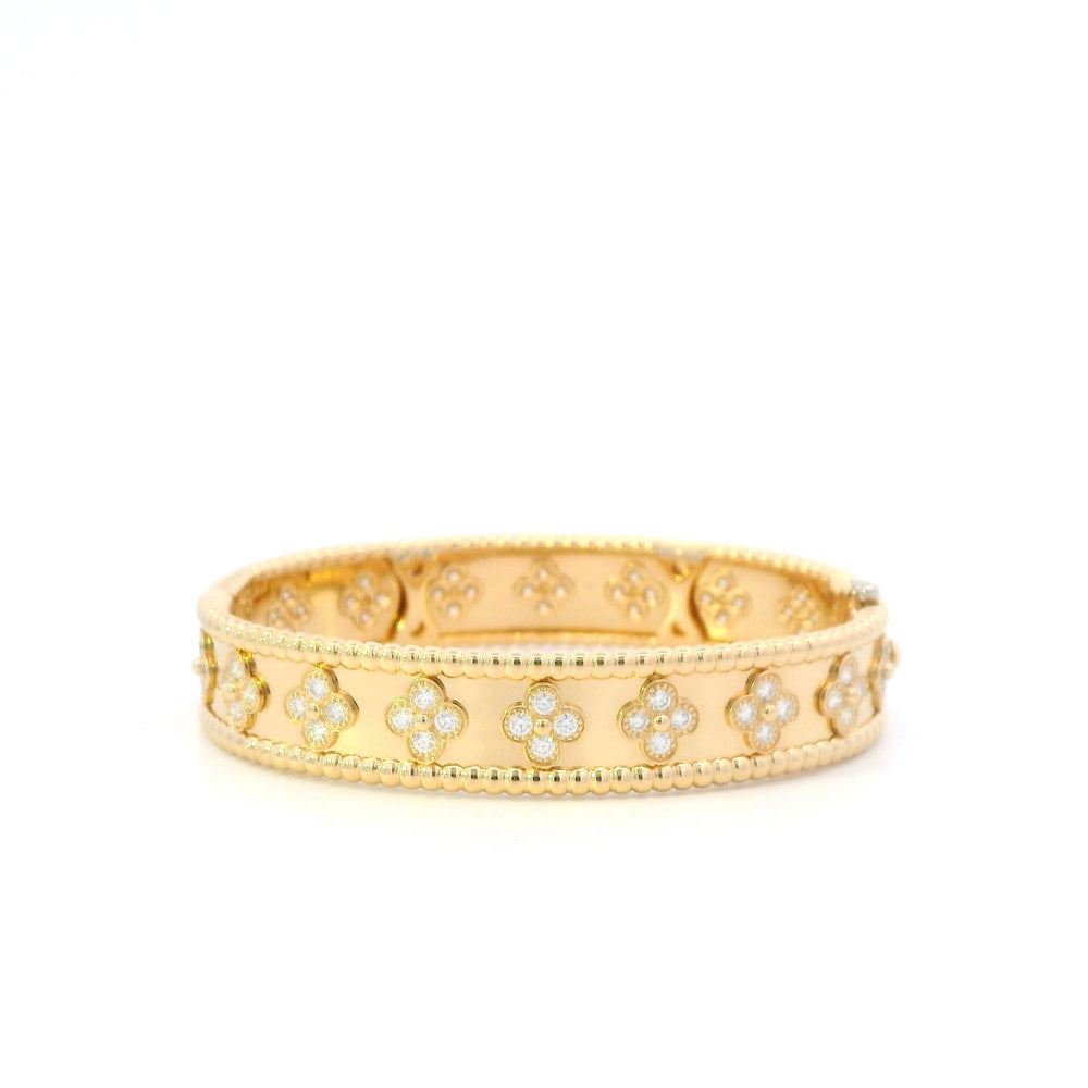 VCA Perlee Clovers Diamond bracelet XS(14.5cm) 18ky pap