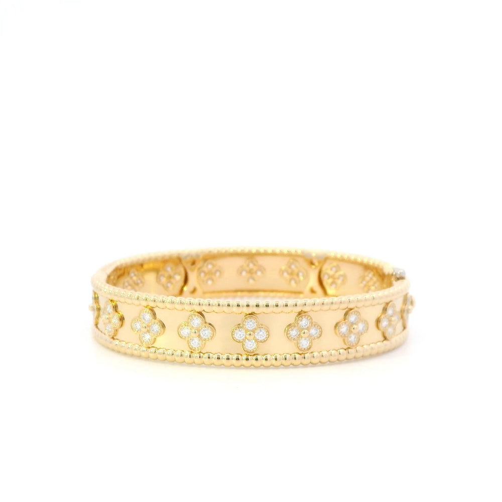 VCA Perlee Clovers Diamond bracelet XS(14.5cm) 18ky pap