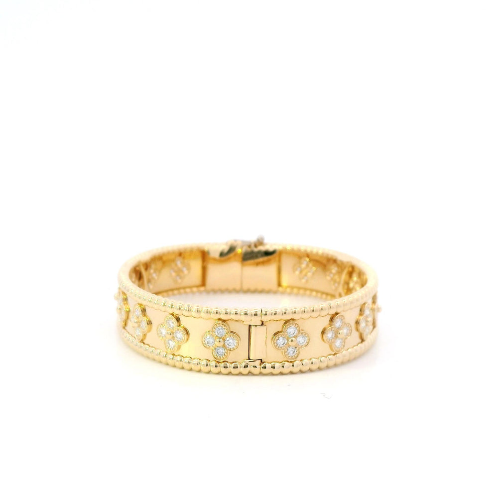 VCA Perlee Clovers Diamond bracelet XS(14.5cm) 18ky pap