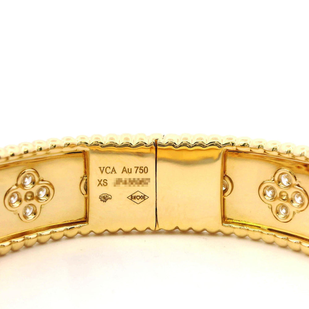 VCA Perlee Clovers Diamond bracelet XS(14.5cm) 18ky pap