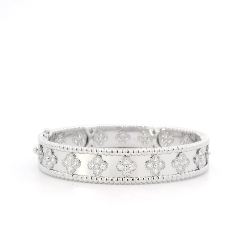 VCA Perlee Clovers Diamond bracelet XS(14.5cm) 18kw pap