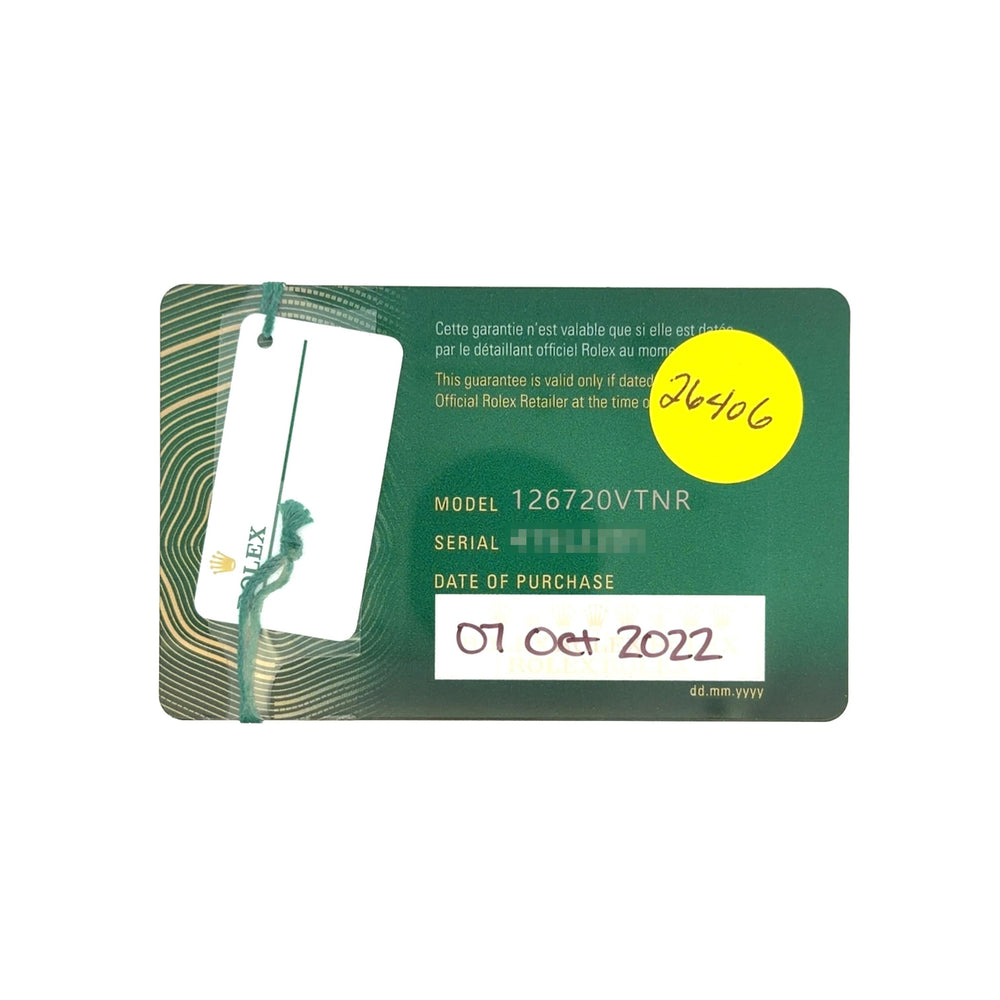 Rolex Sprite GMT Master II SS 126720VTNR card