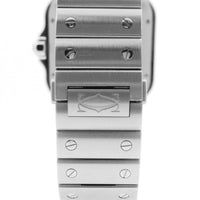 Cartier Santos Large Blue Dial & Bezel SS WSSA0048 B&P