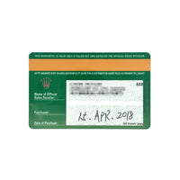 Rolex Datejust 41mm SS 126334 card