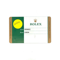 Rolex Datejust 41mm SS 126334 card