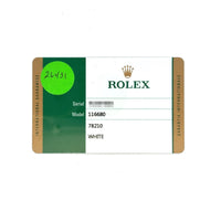 Rolex Yacht-Master II 44mm SS 116680 card