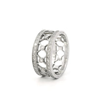 Tiffany & Co Voile diamond Band, cutout hearts and pave diamonds in Platinum