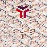 Goyard Saint Louis Claire-Voie GM Tote White & Pink Goyard Canvas/Pink Interior
