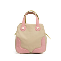 Vintage Chanel Marshmallow Canvas Tote Green and Pink