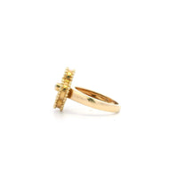 Van Cleef & Arpels Vintage Alhambra dia0.5ct/onyx YG Ring