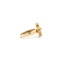 Van Cleef & Arpels Vintage Alhambra dia0.5ct/onyx YG Ring