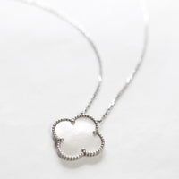 Van Cleef & Arpels Large 1 MOP Motif Alhambra on 18kw Necklace