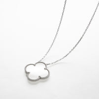 Van Cleef & Arpels Large 1 MOP Motif Alhambra on 18kw Necklace