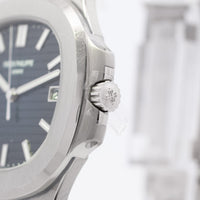 Patek Philippe Nautilus Blue Dial 18kw 5811/1G-001 B&P