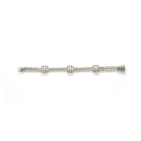 Andrea Candela Flower Station Bracelet Sterling/18ky Diamond Bracelet