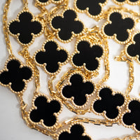 VCA 20 Motif Onyx 18ky Necklace