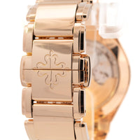 Patek Philippe Twenty4 18k RG 7300-1200R Diamond Bezel Chocolate Dial