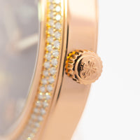 Patek Philippe Twenty4 18k RG 7300-1200R Diamond Bezel Chocolate Dial