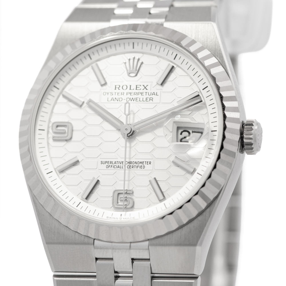 Rolex 40mm Land-Dweller SS/WG 127334 B&P