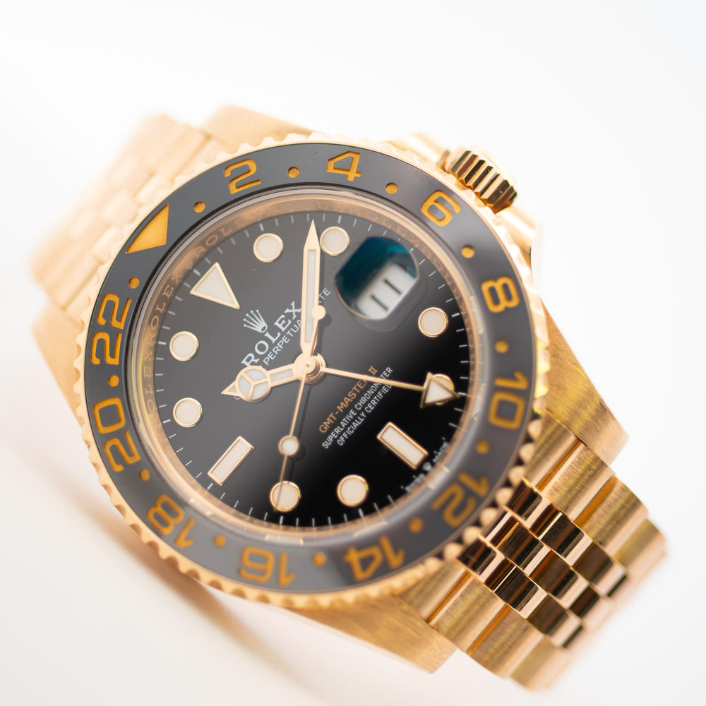 Rolex 40mm GMT Master II 18ky 126718GRNR card