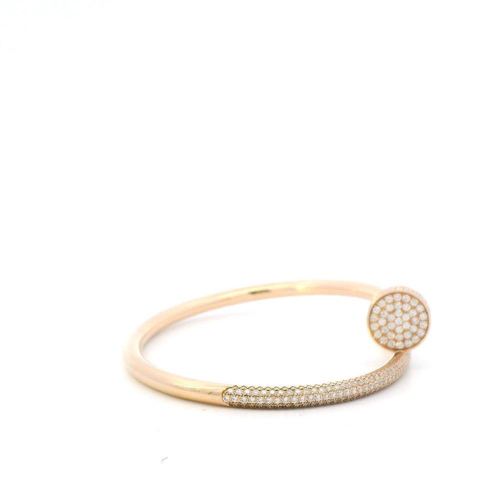 Cartier Juste Un Clou Pave Diamond Bracelet Sz 16 18ky
