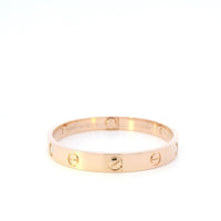 Cartier Love Bracelet 4 diamond 18kRG B&P Size 16