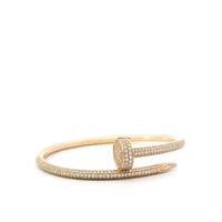 Cartier Juste Un Clou Pave Diamond Bracelet Sz 16 18ky