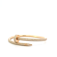 Cartier Juste Un Clou Pave Diamond Bracelet Sz 16 18ky