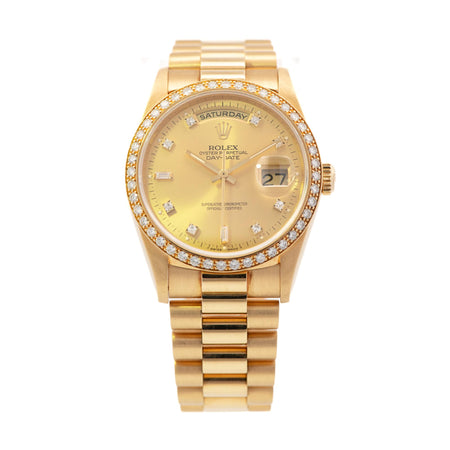 Rolex Day-Date 36mm 18ky Dia Dial & Bezel 18348