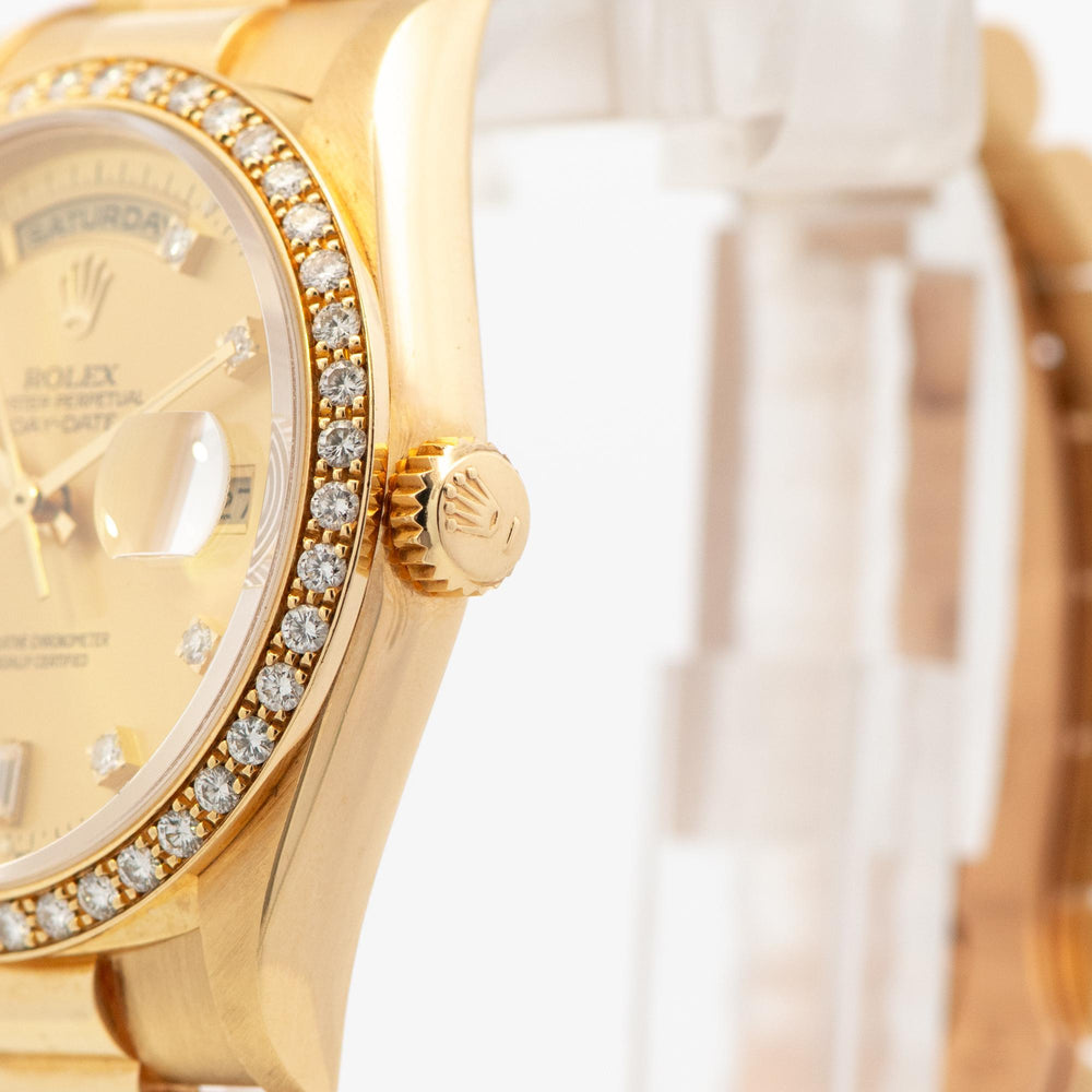 Rolex Day-Date 36mm 18ky Dia Dial & Bezel 18348