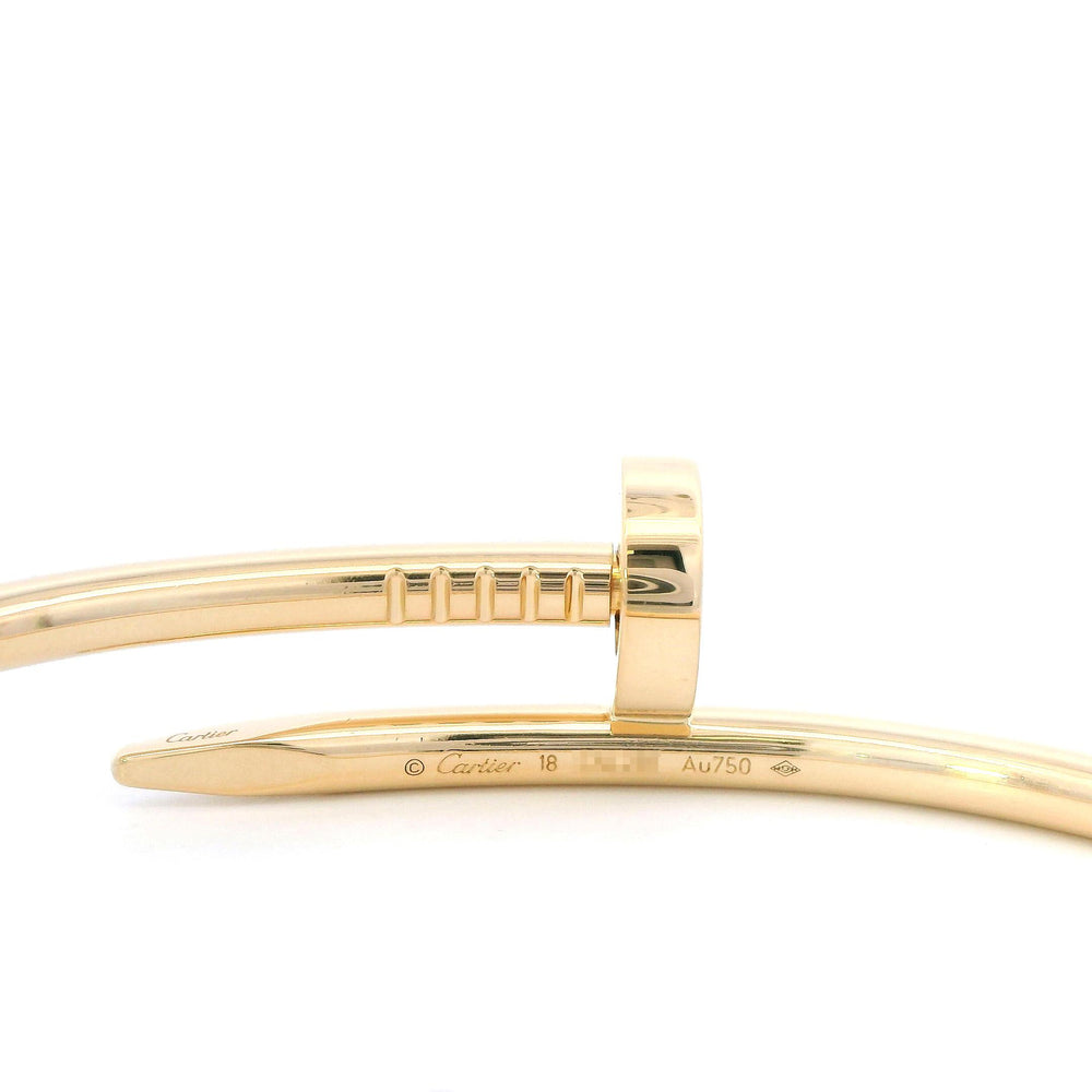 Cartier Juste Un Clou Bracelet Sz 18 18ky