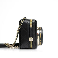 Chanel Black Lambskin Quilted Coco Click Camera Bag